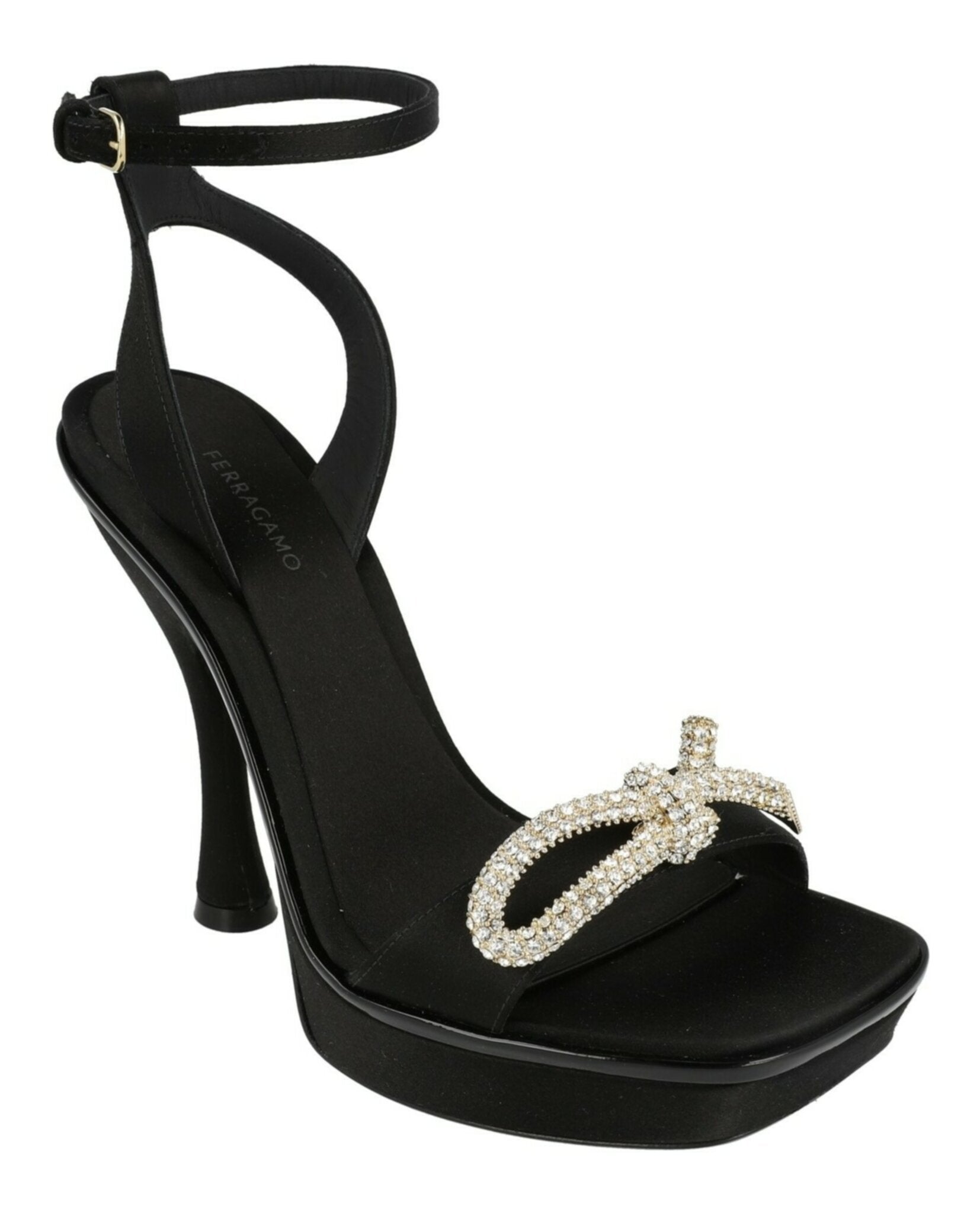 Ferragamo Womens Satin Allison X5 Sandals