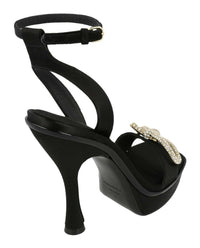 Ferragamo Womens Satin Allison X5 Sandals