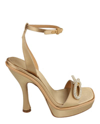 Ferragamo Womens Satin Allison X5 Sandals
