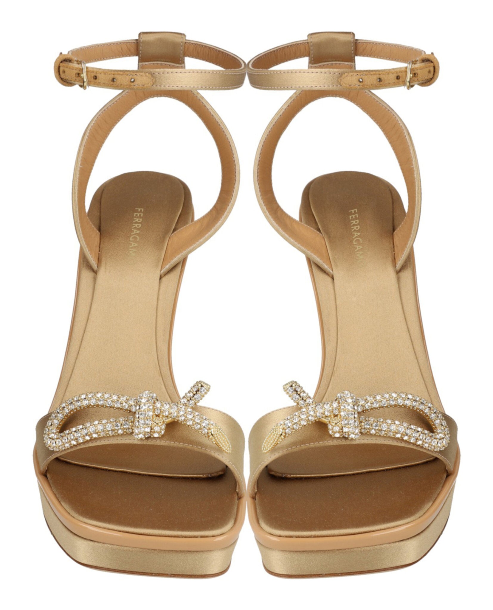 Ferragamo Womens Satin Allison X5 Sandals