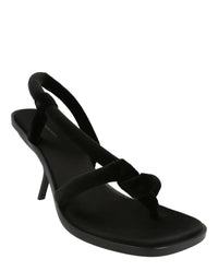 Ferragamo Womens Fluer Velvet Sandals