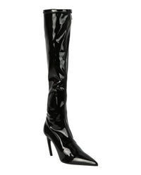 Ferragamo Womens Bri 85 Patent Leather Boots
