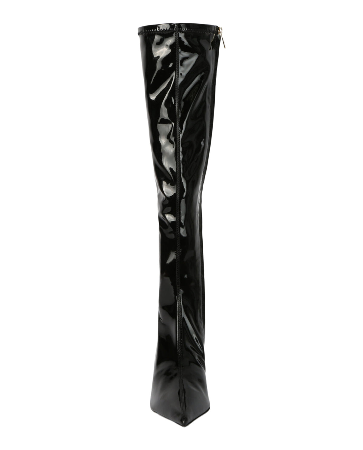 Ferragamo Womens Bri 85 Patent Leather Boots