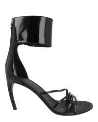 Ferragamo Womens Clethra 85 Patent Leather Heel Sandals