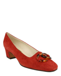 Ferragamo Womens Suede Archive Limited Edition 1968 Germaine Pumps