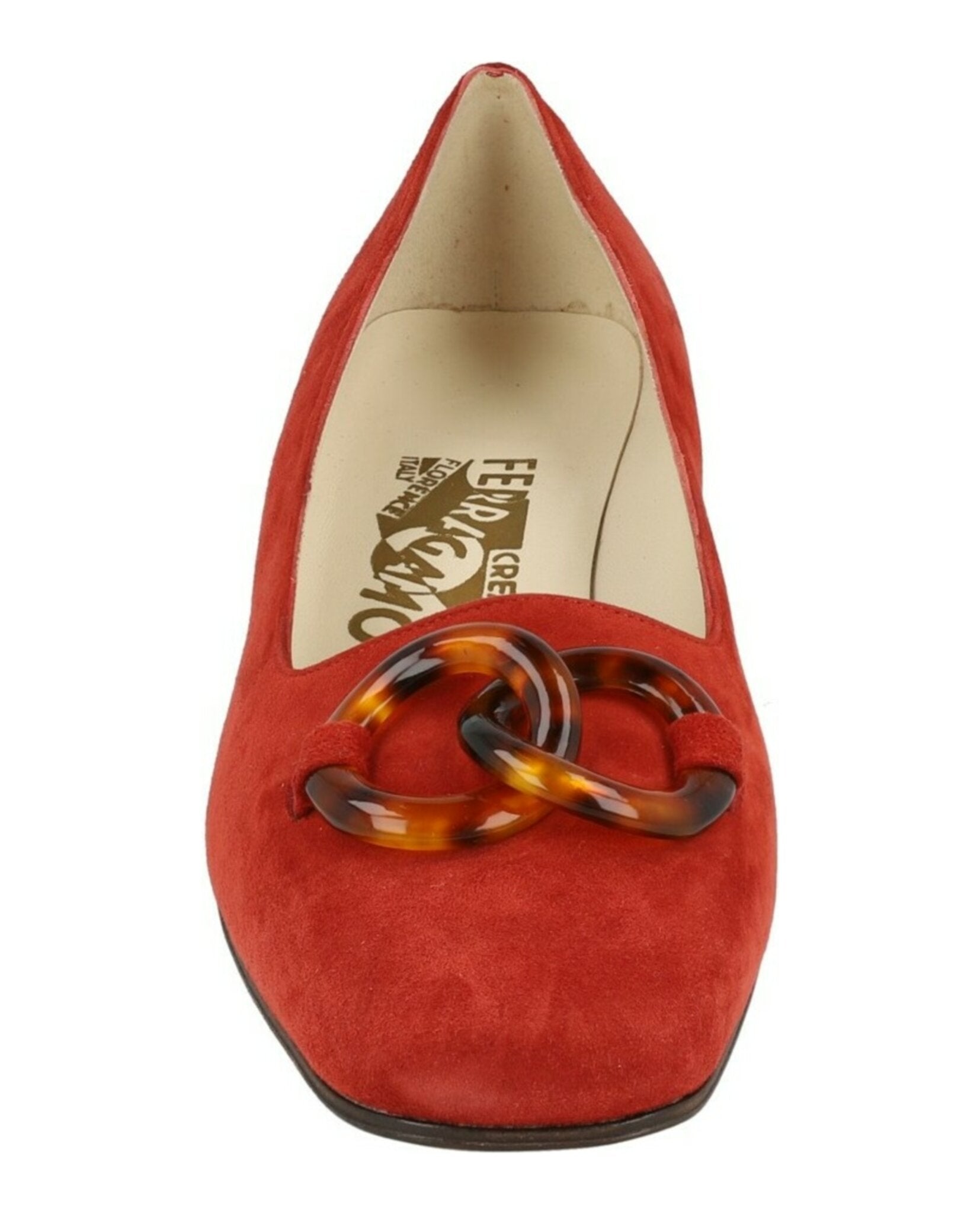 Ferragamo Womens Suede Archive Limited Edition 1968 Germaine Pumps