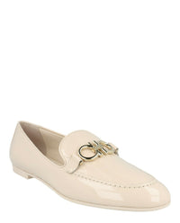Ferragamo Womens Trifoglio Patent Leather Loafers - Narrow Width