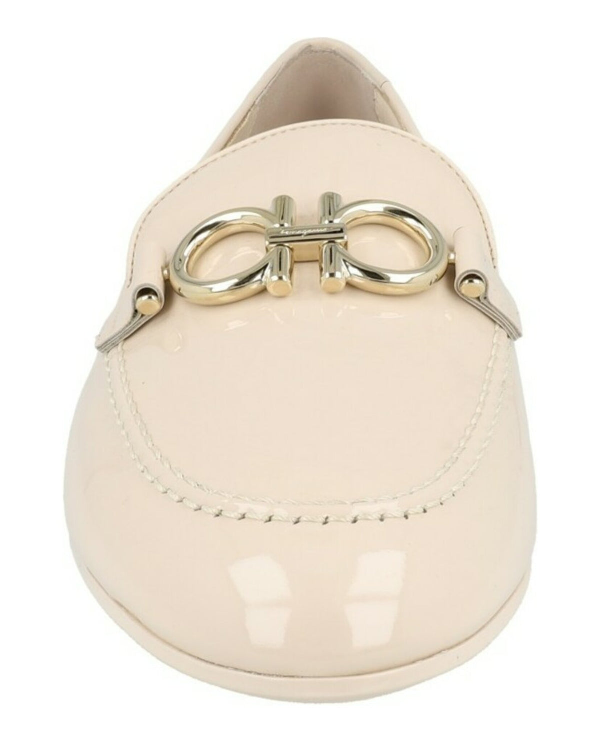 Ferragamo Womens Trifoglio Patent Leather Loafers - Narrow Width