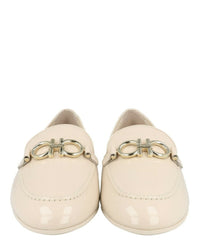 Ferragamo Womens Trifoglio Patent Leather Loafers - Narrow Width