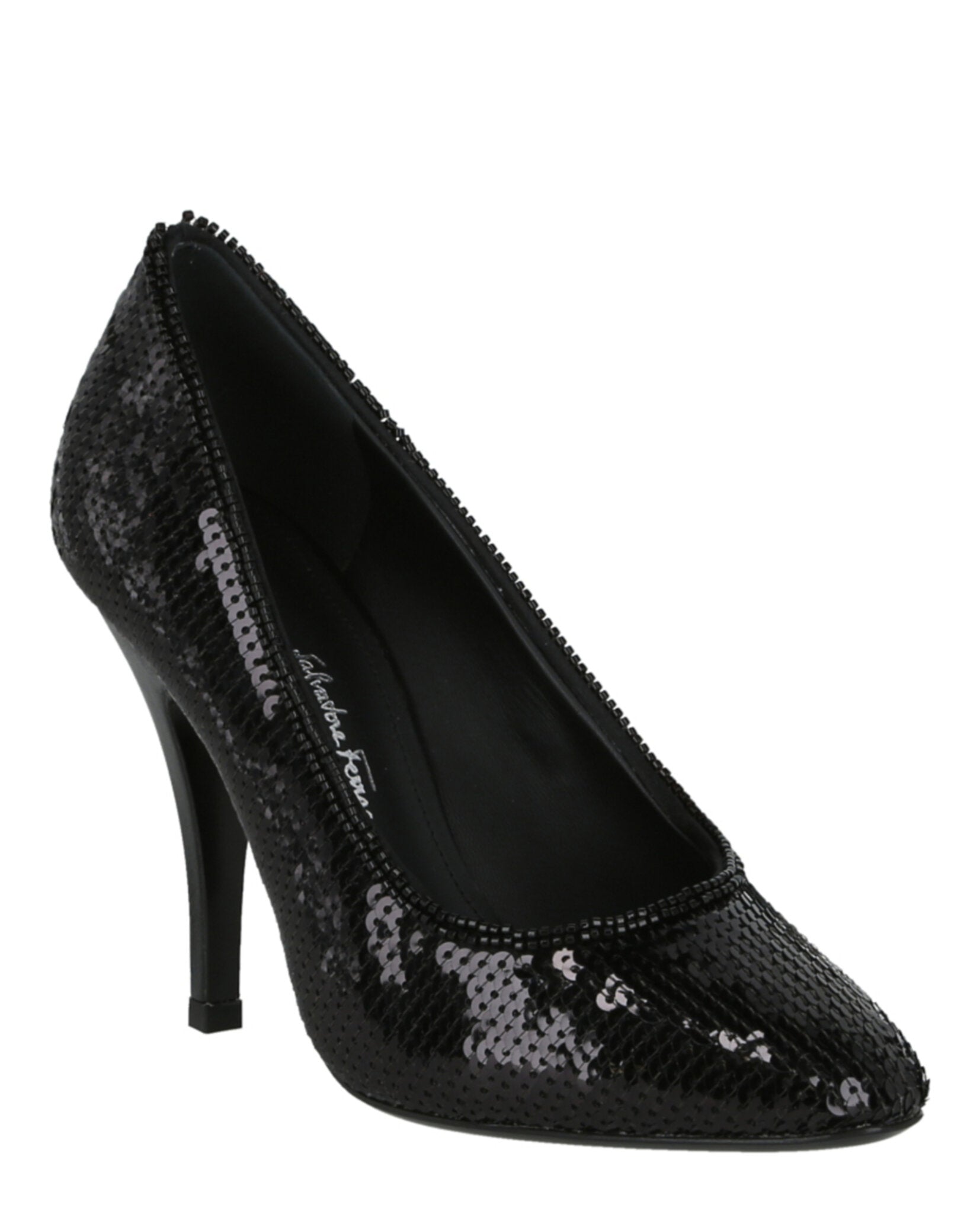Ferragamo Womens Judy X5 Sequin Pumps