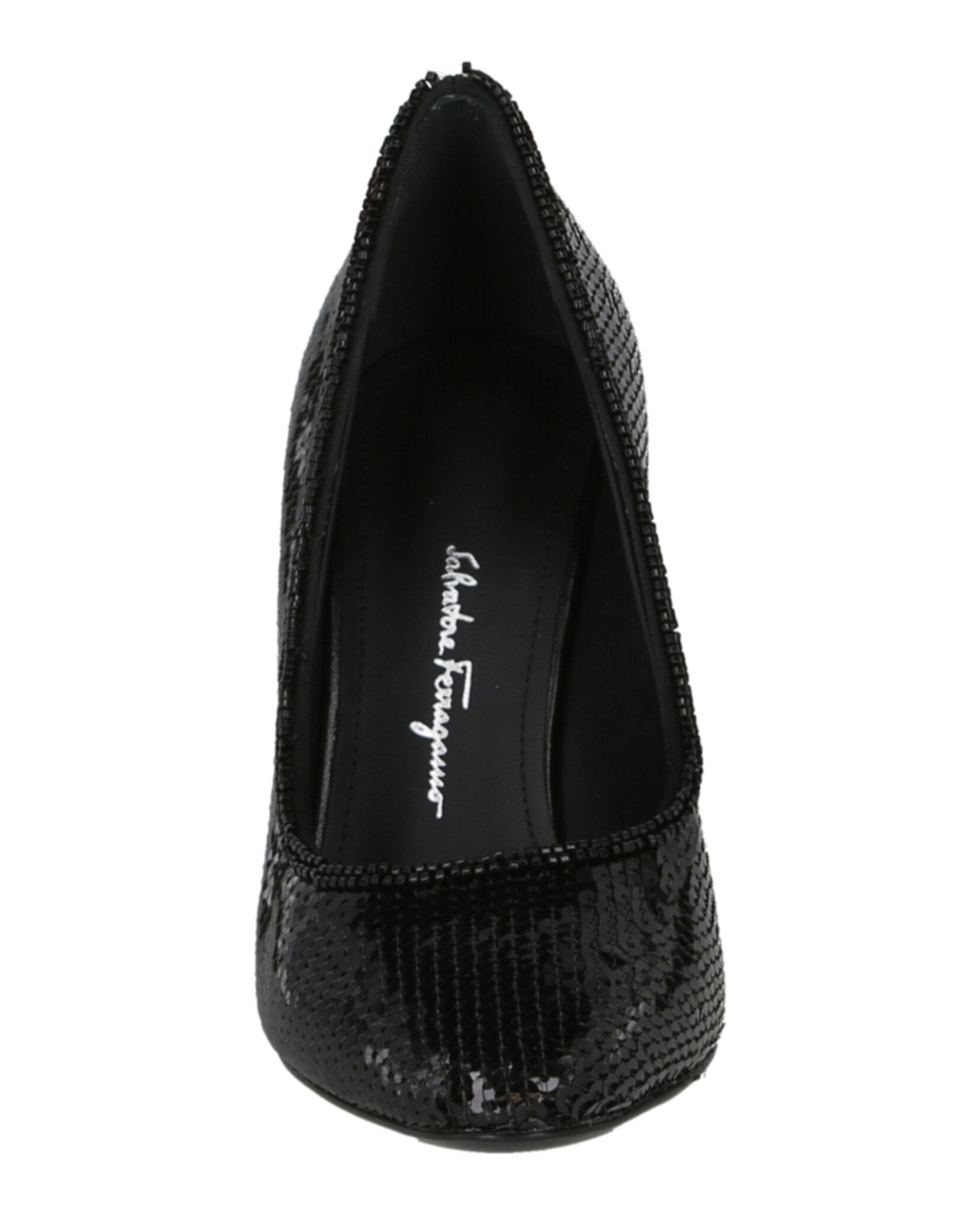 Ferragamo Womens Judy X5 Sequin Pumps