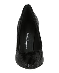 Ferragamo Womens Judy X5 Sequin Pumps
