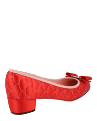 Ferragamo Womens Vara Bow Satin Pumps