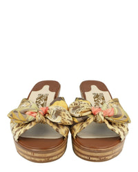Ferragamo Womens Seta 1994 Archive Limited Edition Wedges