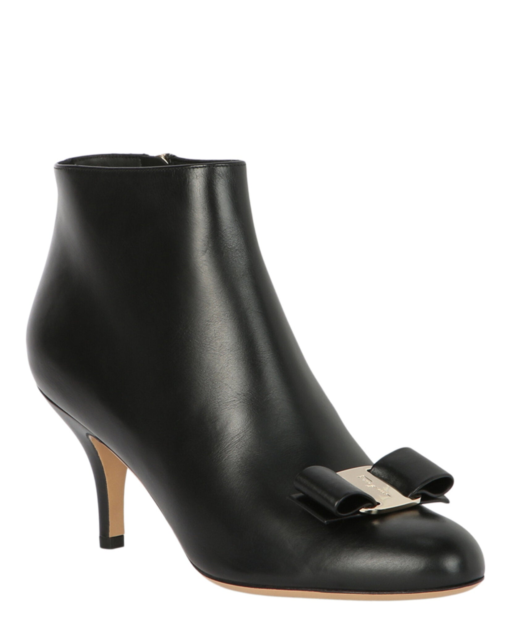 Ferragamo Womens Vara Bow Ankle Boots - Narrow Width