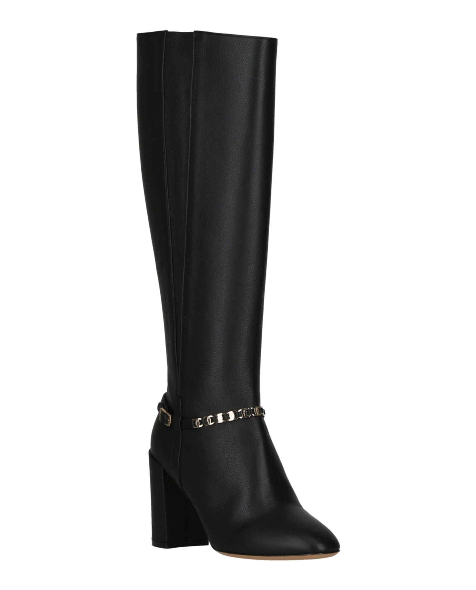Ferragamo Womens Triba Leather Knee-High Boots