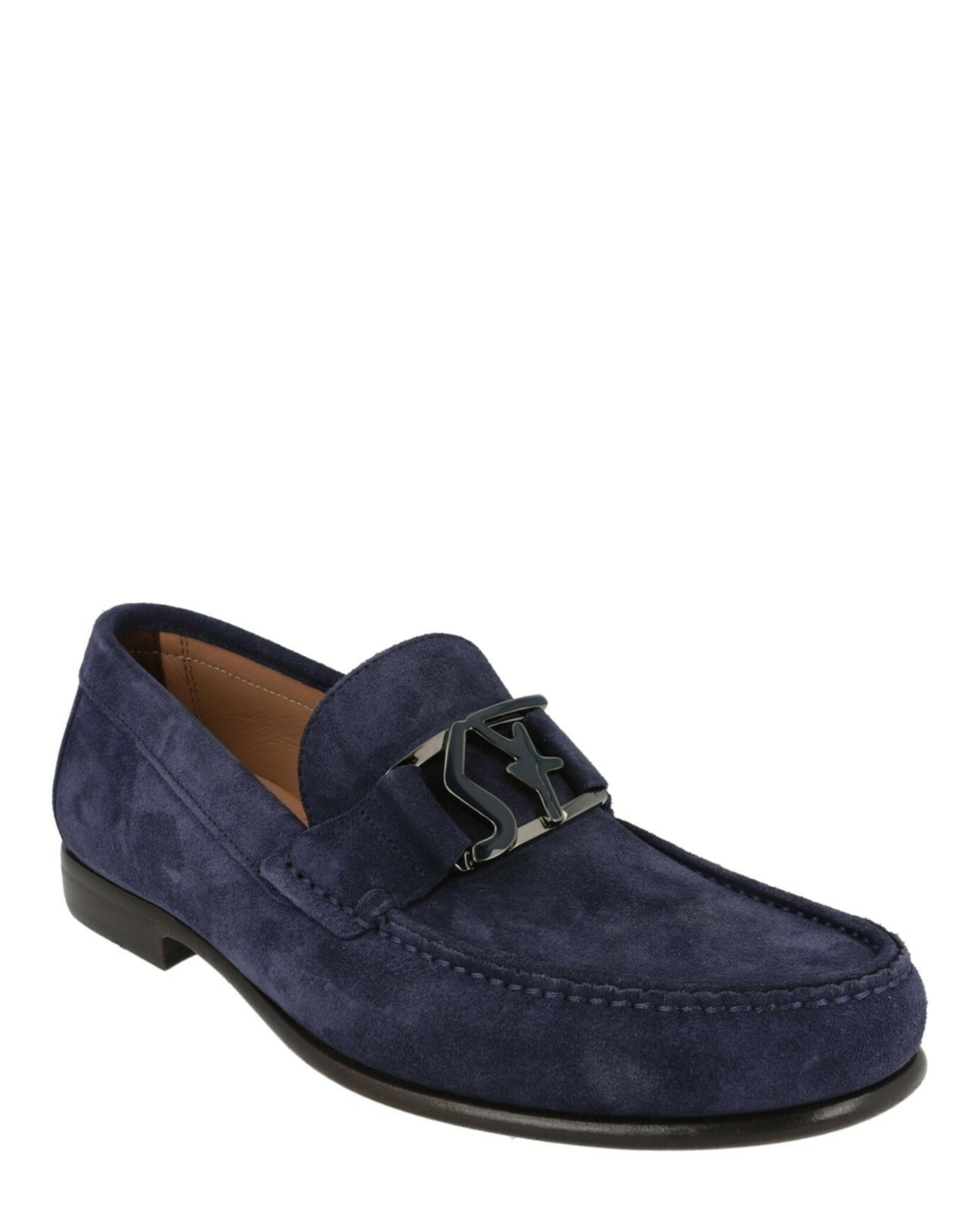 Ferragamo Mens Prerov Suede Loafers