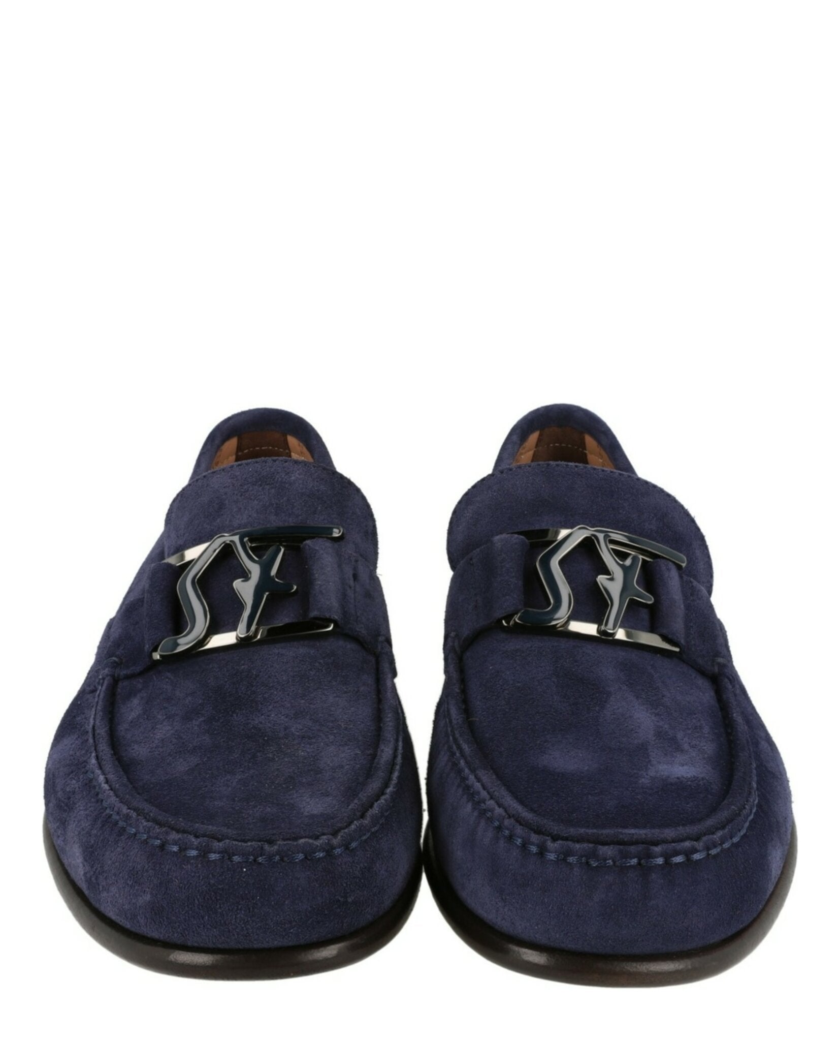 Ferragamo Mens Prerov Suede Loafers