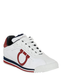 Ferragamo Mens Pring Leather Sneakers