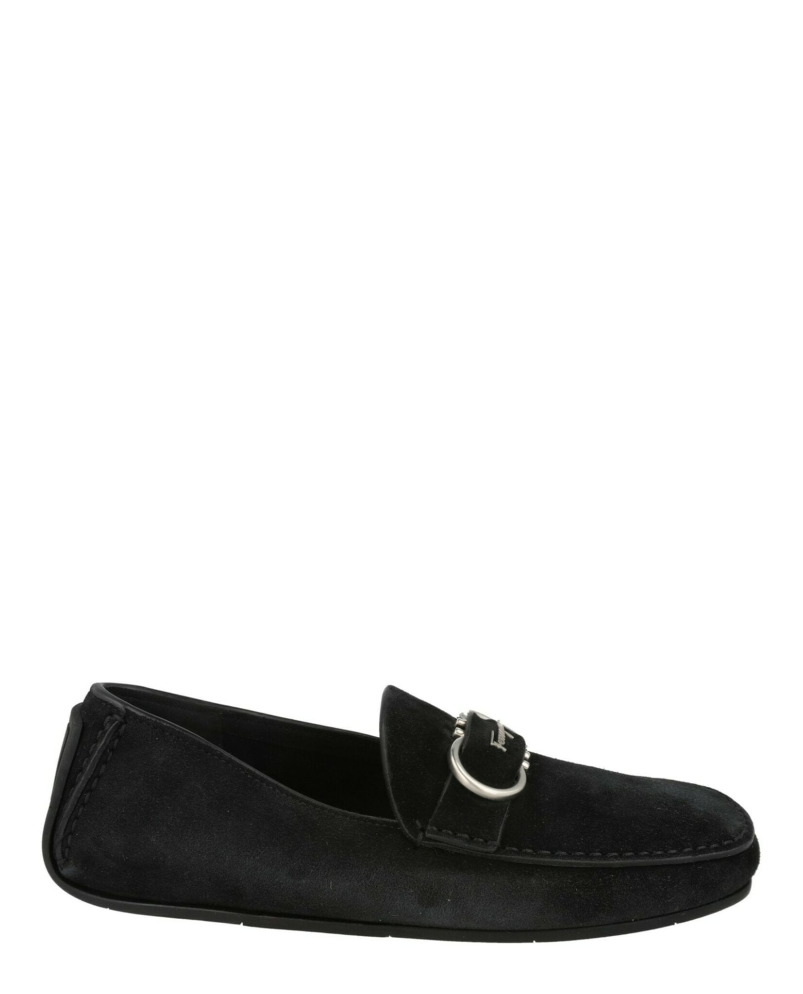 Ferragamo Mens Palinuro Suede Loafers