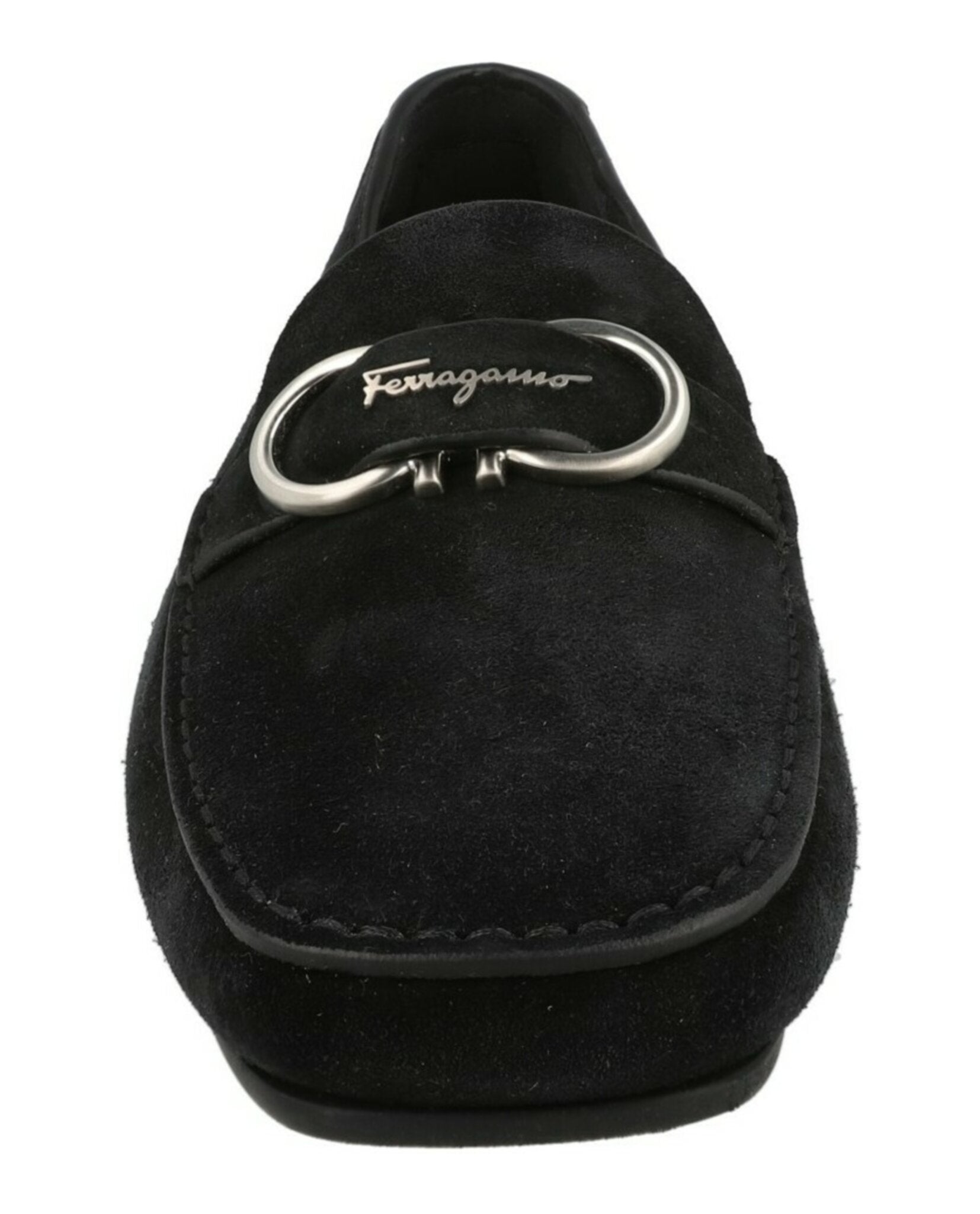 Ferragamo Mens Palinuro Suede Loafers