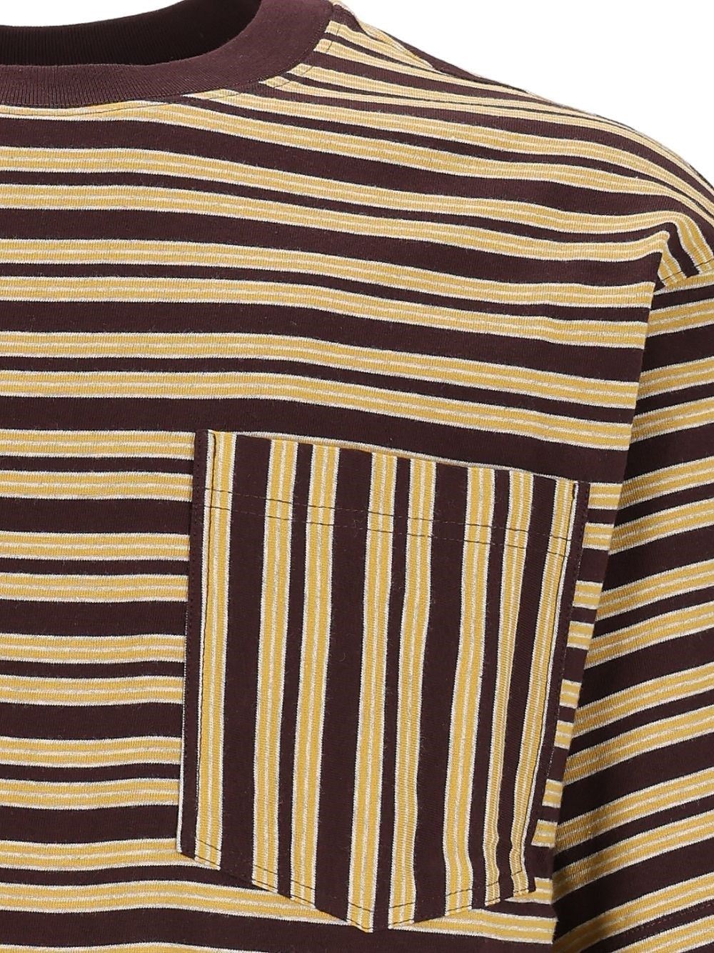 Dries Van Noten Men Striped Cotton Jersey T-Shirt
