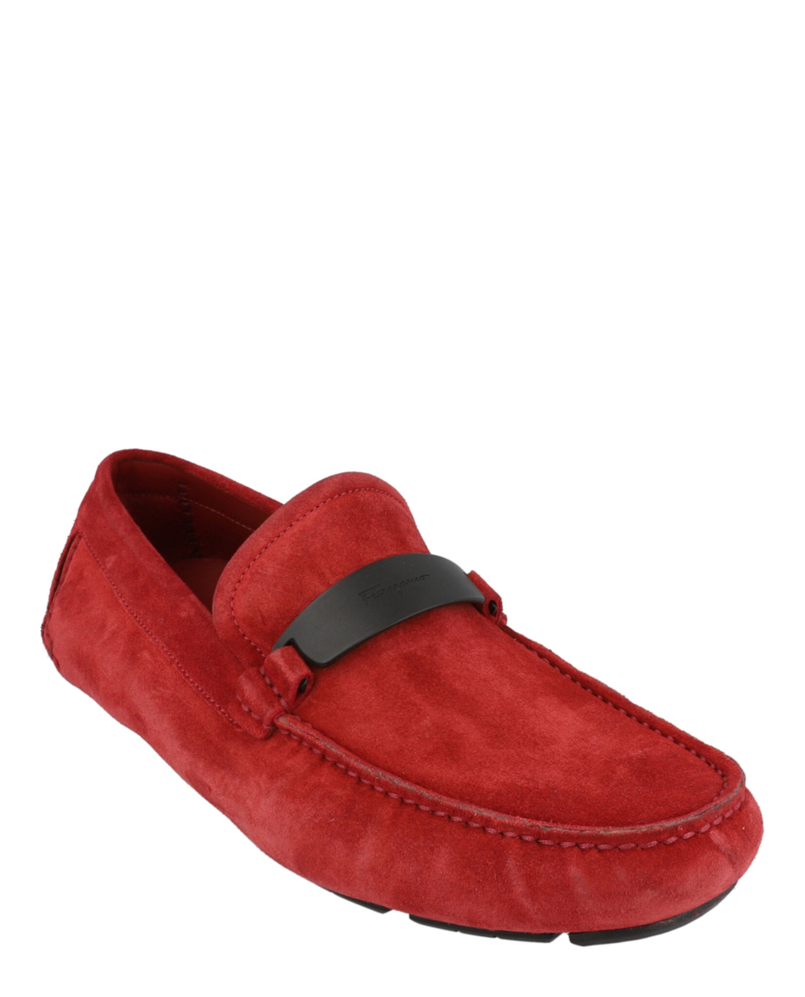 Ferragamo Mens Switch Suede Drivers