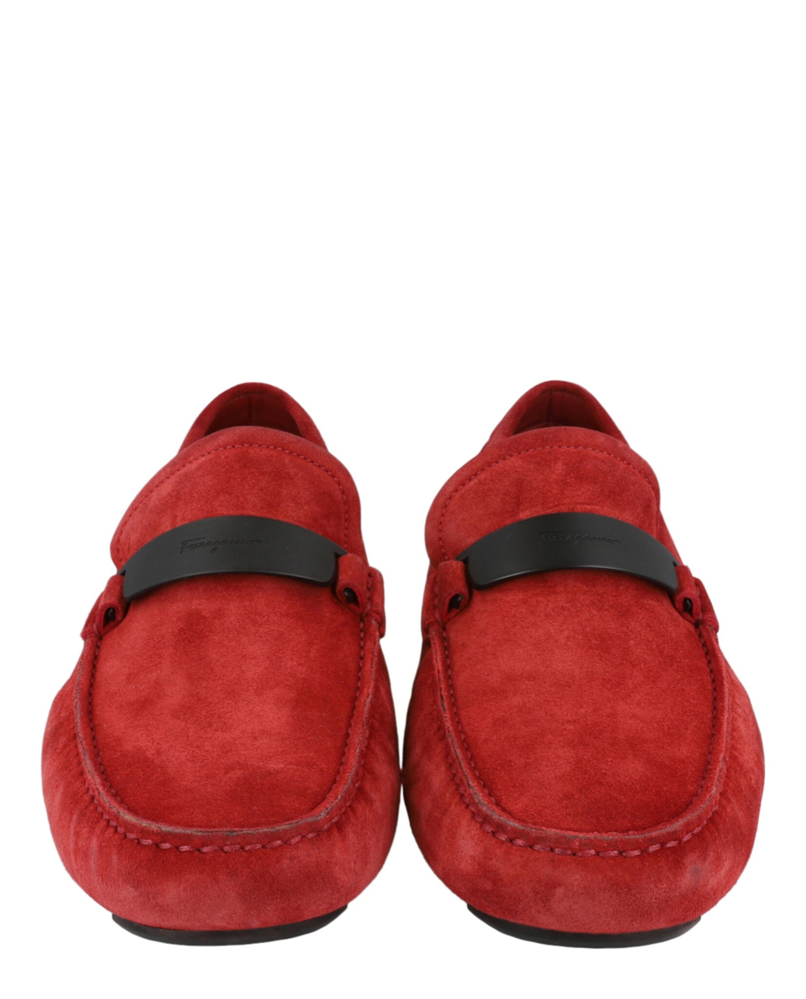 Ferragamo Mens Switch Suede Drivers