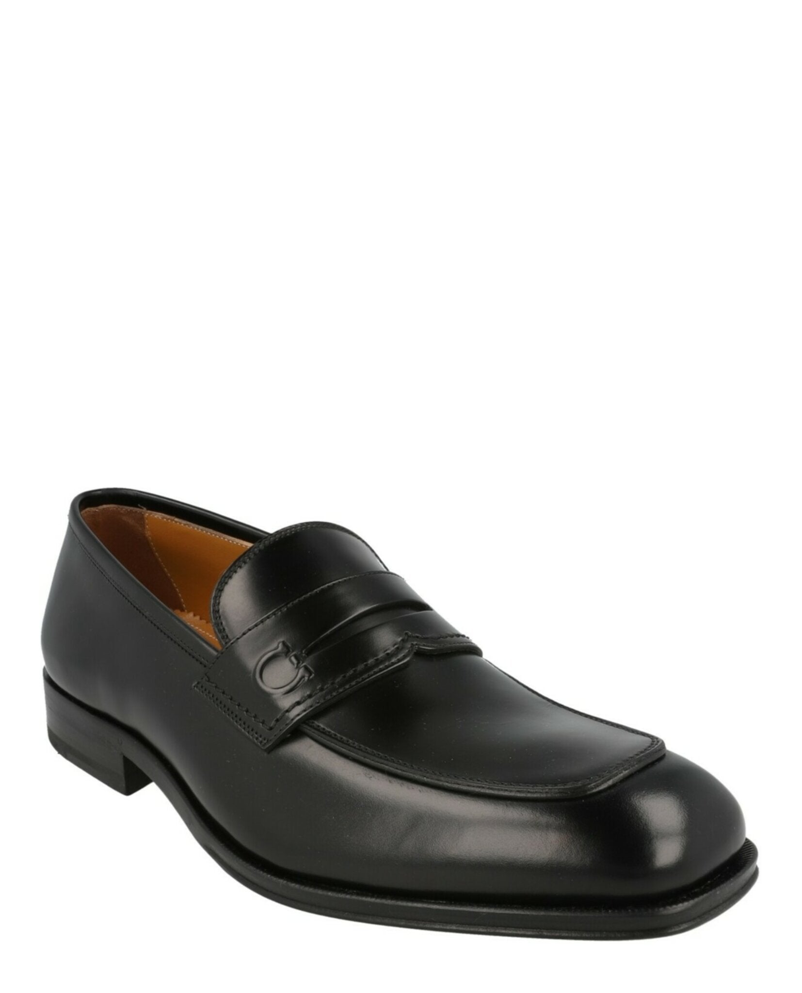Ferragamo Mens Ness Leather Penny Loafers