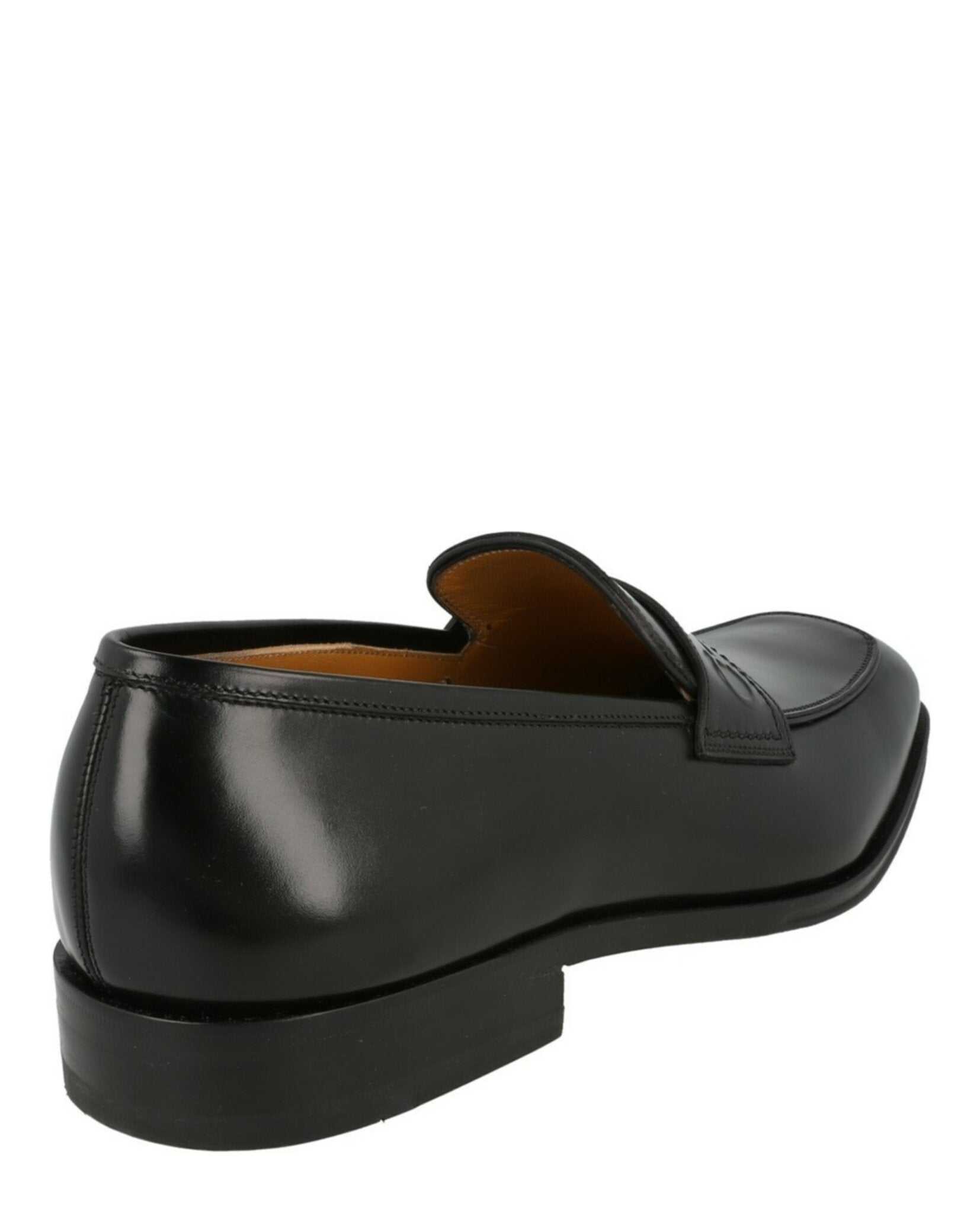 Ferragamo Mens Ness Leather Penny Loafers
