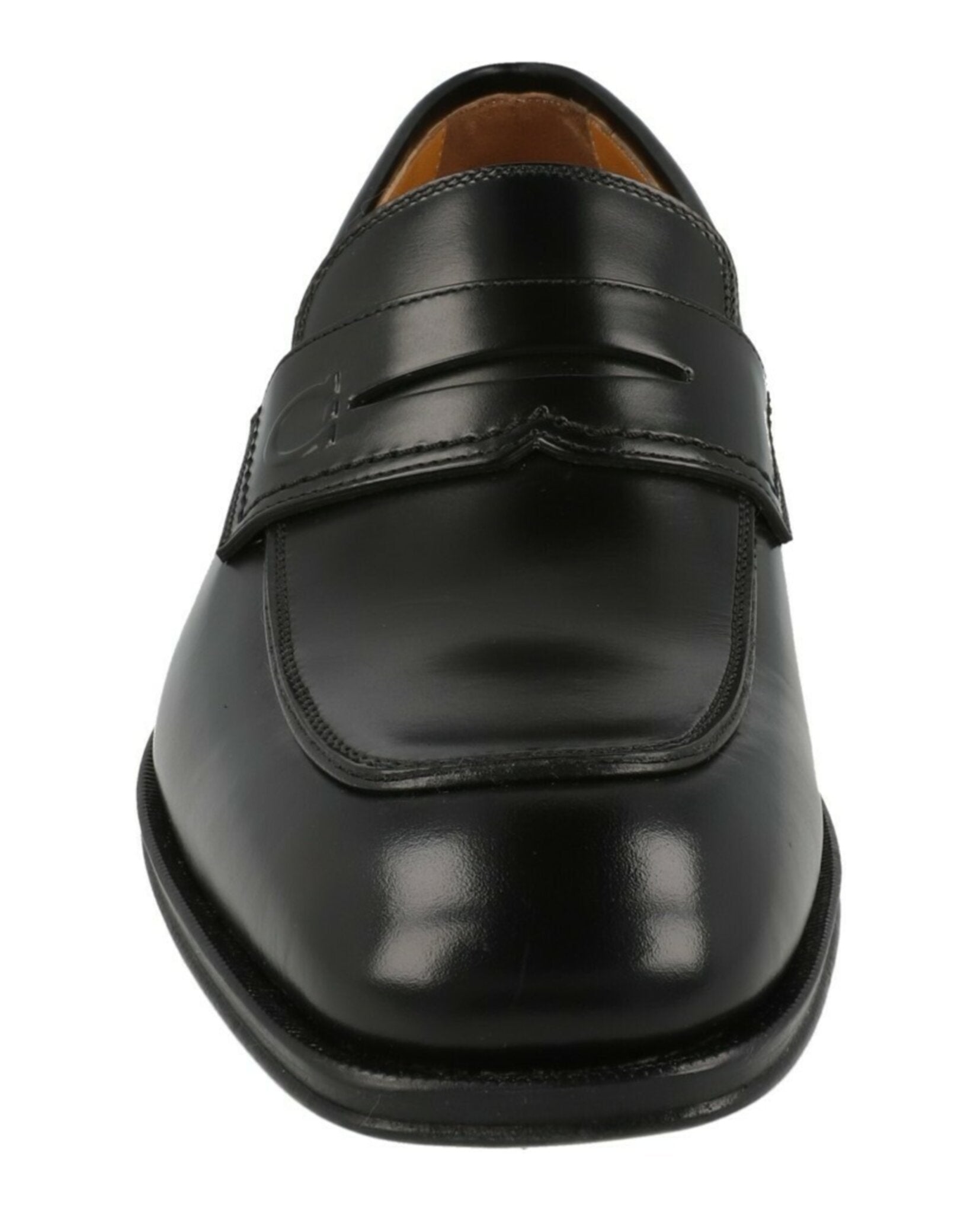 Ferragamo Mens Ness Leather Penny Loafers