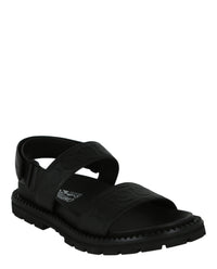 Ferragamo Mens Notorius Leather Gancini Strap Sandals