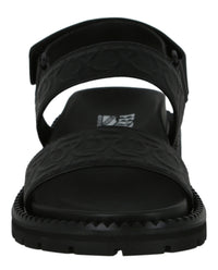 Ferragamo Mens Notorius Leather Gancini Strap Sandals