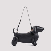 Thom Browne Hector Pebbled Leather Shoulder Bag Women