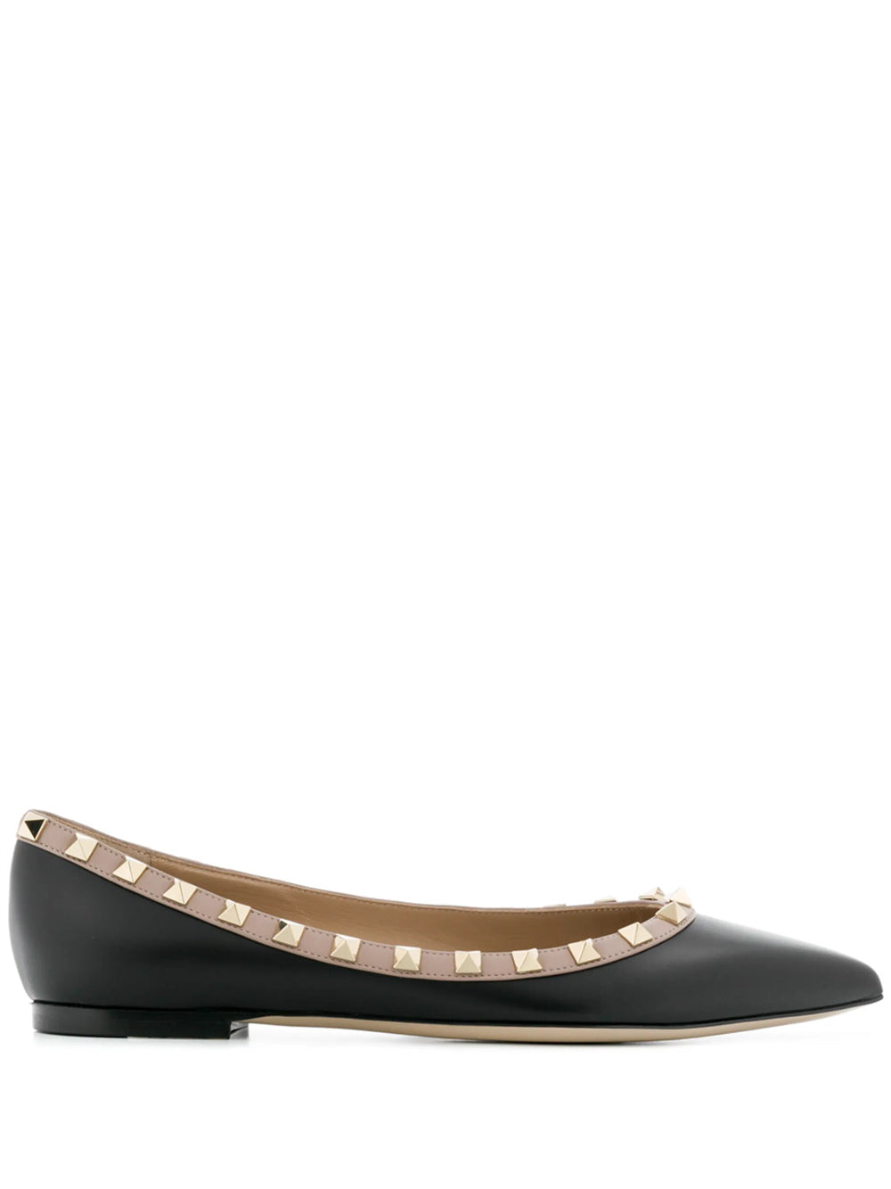 Valentino Garavani Women Rockstud Leather Ballet Flat