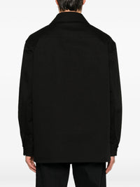 Valentino Garavani Men Valentino Cotton Gabardine Shirt Jacket With Vlogo