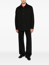 Valentino Garavani Men Valentino Cotton Gabardine Shirt Jacket With Vlogo