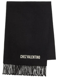 VALENTINO GARAVANI Wool Scarf With Vlogo Embroidery Women