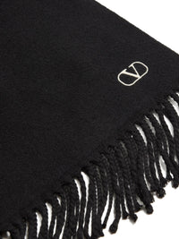 VALENTINO GARAVANI Wool Scarf With Vlogo Embroidery Women