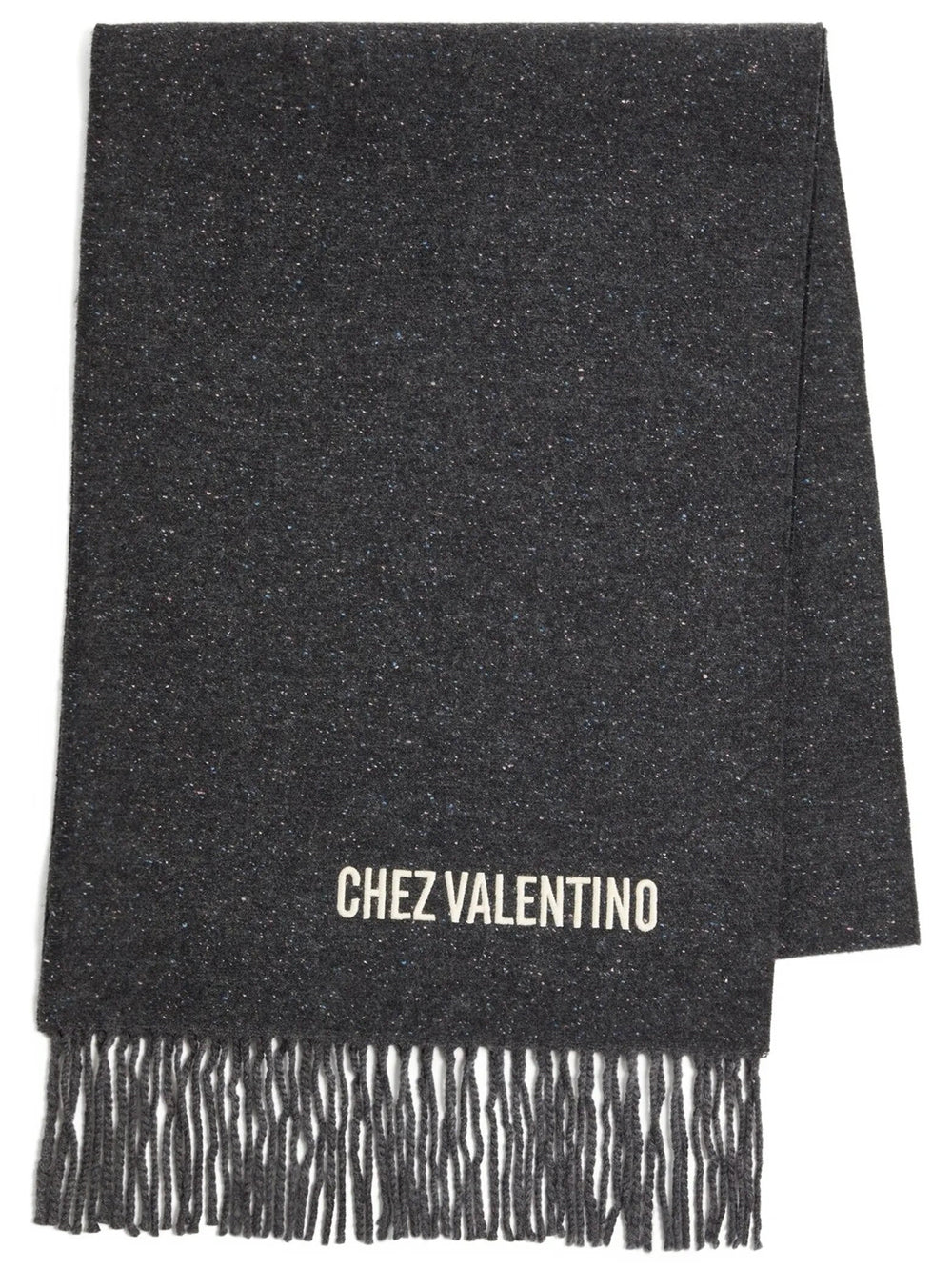 VALENTINO GARAVANI Wool Scarf With Vlogo Embroidery Women