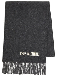 VALENTINO GARAVANI Wool Scarf With Vlogo Embroidery Women