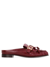 FENDI Baguette Leather Sabots Women