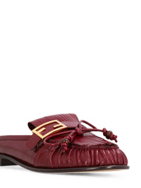 Fendi Women Baguette Leather Sabots