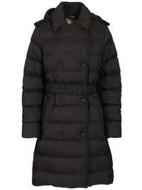 BURBERRY Burberry Women Belted Quilted Long Coat