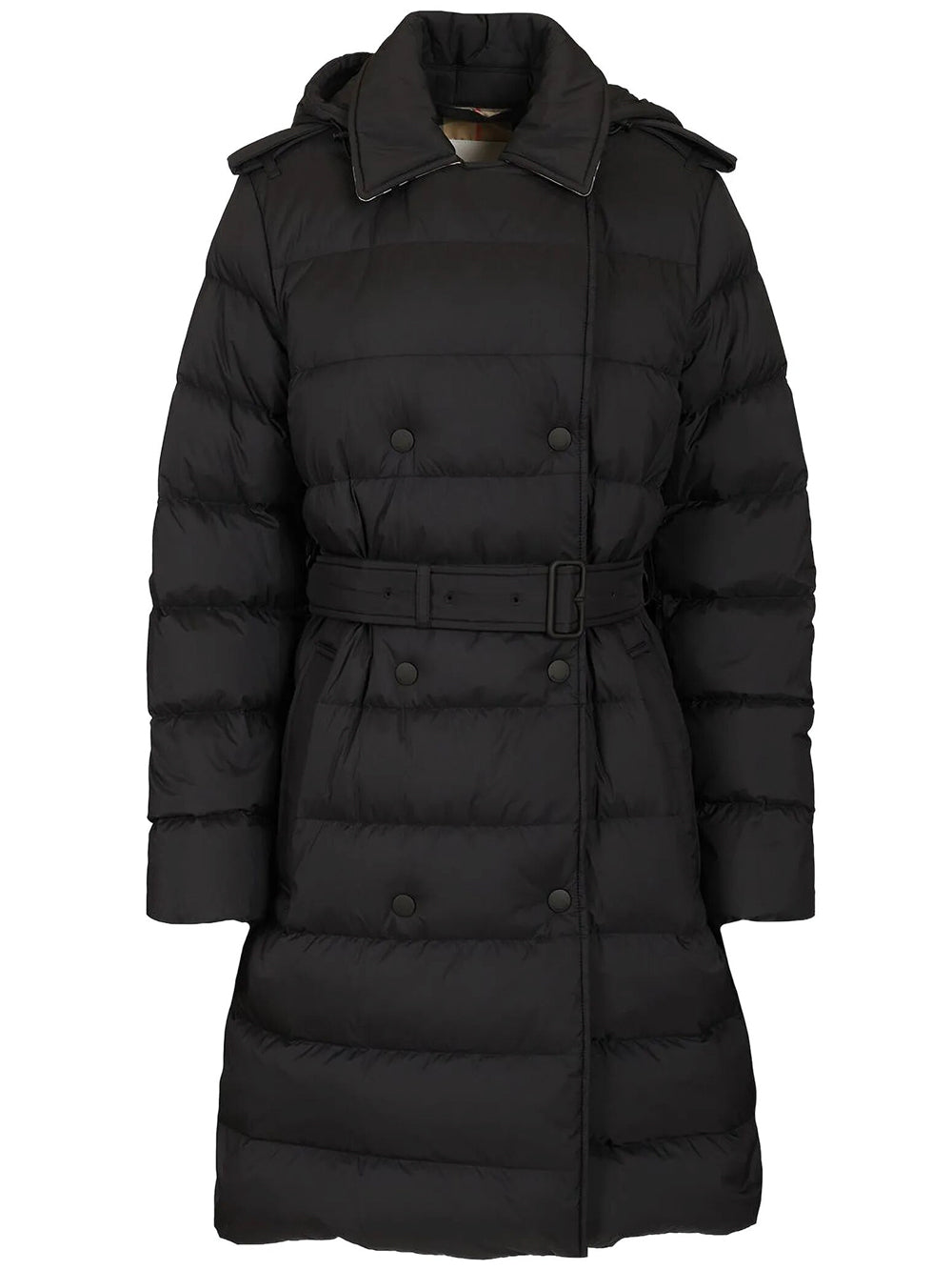 BURBERRY LONDON ENGLAND Belted Quilted Long Coat Women