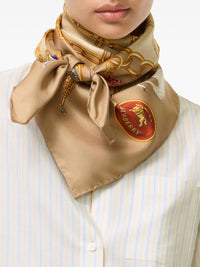 Burberry Women Check Charm Silk Scarf