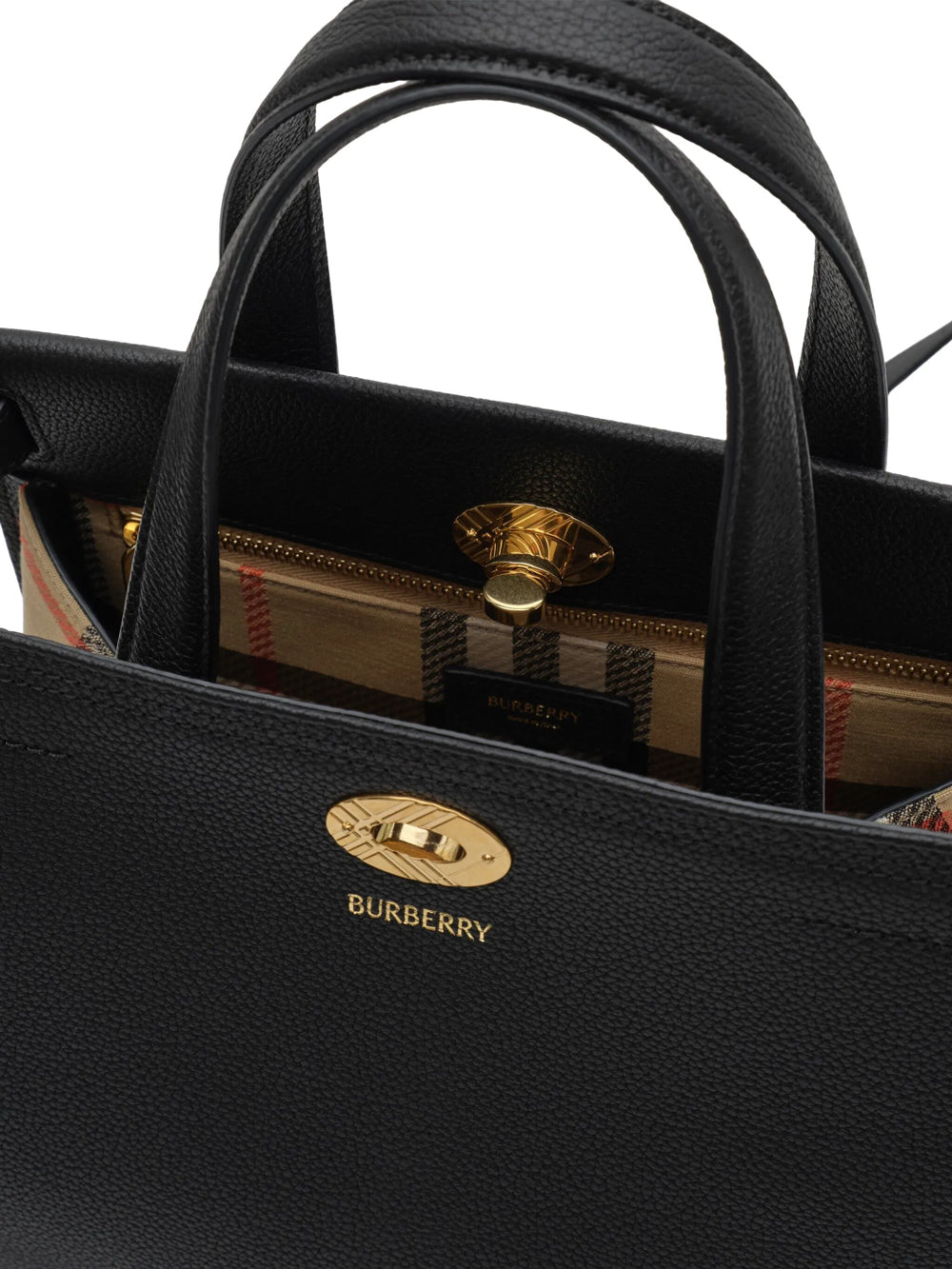 BURBERRY Burberry Women Mini Cotswolds Check Tote Bag