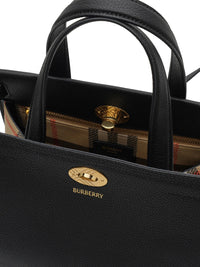 BURBERRY Burberry Women Mini Cotswolds Check Top Handle Bag