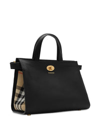 BURBERRY Burberry Women Mini Cotswolds Check Top Handle Bag