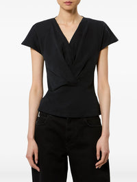 ISABEL MARANT Isabel Marant Women Nadrine Draped Cotton Jersey T-Shirt
